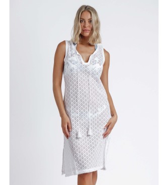 Admas Basic Sleeveless Dress white