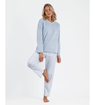 Admas Pajamas Long Sleeves Double Velvet Soft Pico  