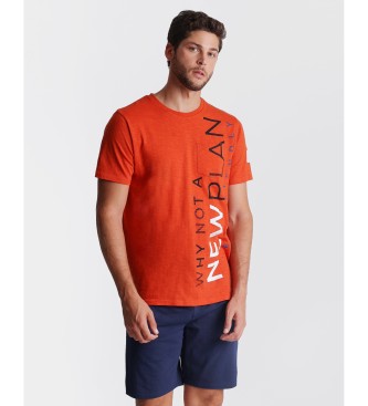 Admas NEW PLAN Pyjama  manches courtes Orange  