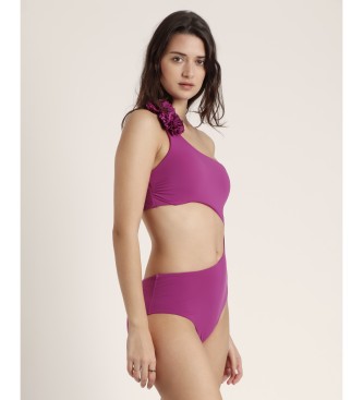 Admas Asymmetric swimming costume Beach Style lilac