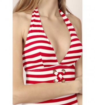 Admas Sailor Removable Cup Swimsuit vermelho