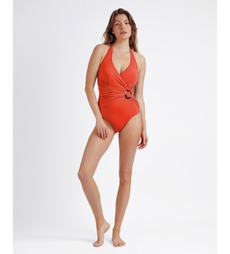 Admas Pomarańczowy kostium kąpielowy Copa Shell