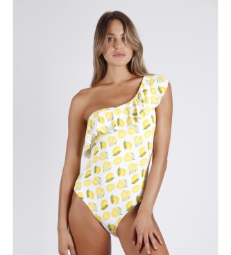Admas Swimsuit Ruffle Cups Lemons yellow