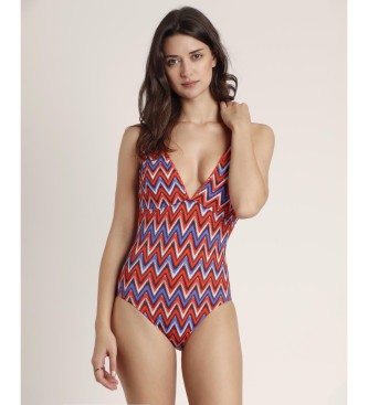 Admas Ethnic Waves swimming costume multicoloured