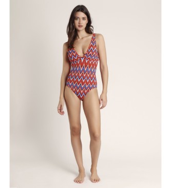 Admas Ethnic Waves swimming costume multicoloured