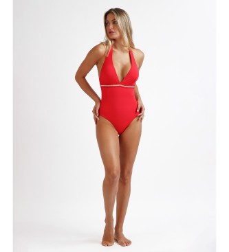 Admas Sport Luxe Halter Swimsuit red