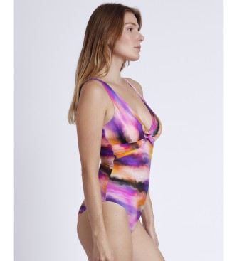 Admas Maillot de bain  n?uds multicolores Purple Sand