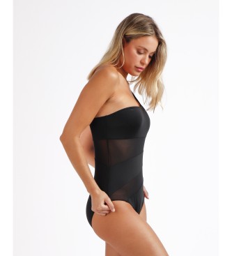 Admas Maillot de bain Transparecias Asymmetric Night noir