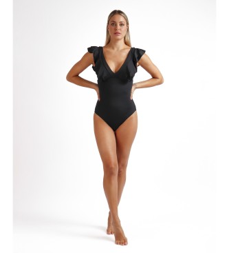 Admas Maillot de bain  volants Summer Frilla noir