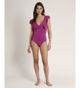 Admas Maillot de bain  volants Summer Frilla violet