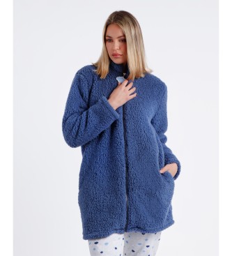 Admas Cloudy Nights dressing gown blue