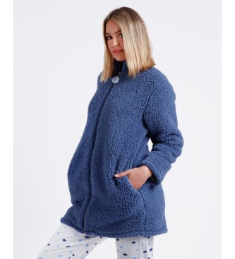 Admas Cloudy Nights dressing gown blue
