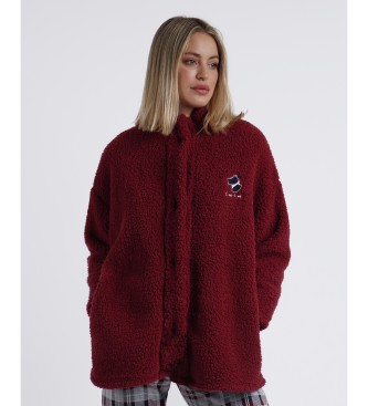 Admas Roba z dolgimi rokavi Goodnight Warm maroon