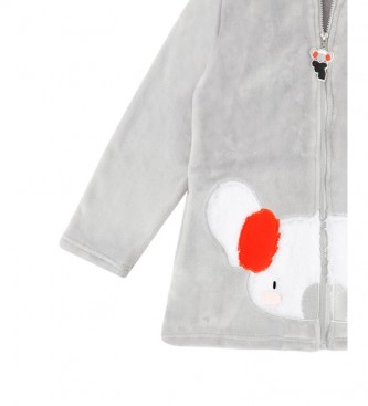 Admas Morning Mouse Casaco quente de manga comprida em cinzento
