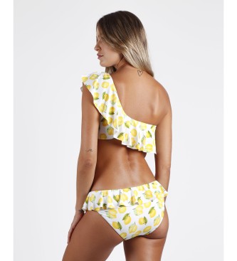 Admas ADMAS Bikini Asymmetrical Ruffle Lemons yellow