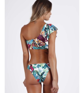 Admas ADMAS Bikini assimétrico Ruffle Tropical 