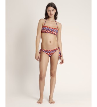 Admas Bikini Bandeau Ethnic Waves orange