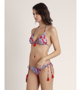 Admas Modro in rdeče Hawaii turkizni zgornji del bikinija