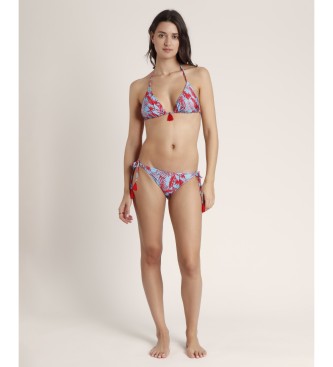 Admas Modro in rdeče Hawaii turkizni zgornji del bikinija