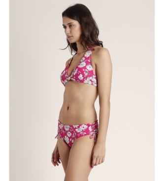 Admas Bikini Halter Beach Flowers rosa