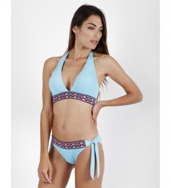 Admas Bikini Halter Embroidery Beach turquoise