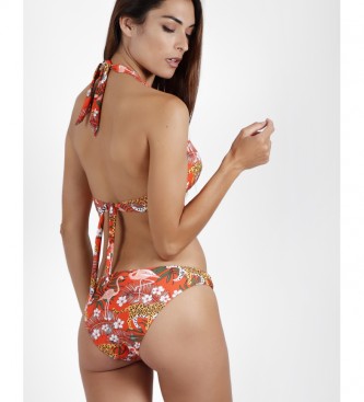 Admas Bikini con scollo all'americana Jungle Fever arancione