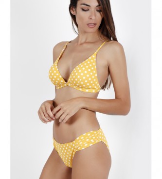 Admas Bikini Triangle Cup Life Dots żółty