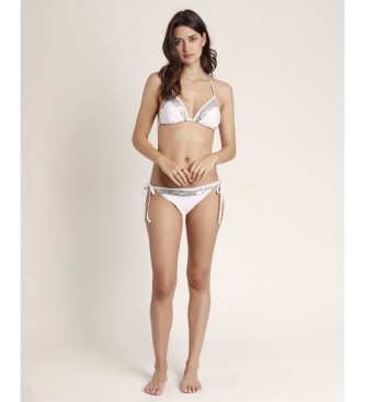 Admas Bikini Triangulo Copa Sequins blanco