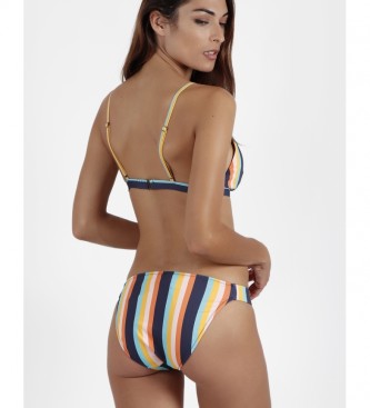 Admas Bikini Triangulo Copa Stripes Colour multicolor