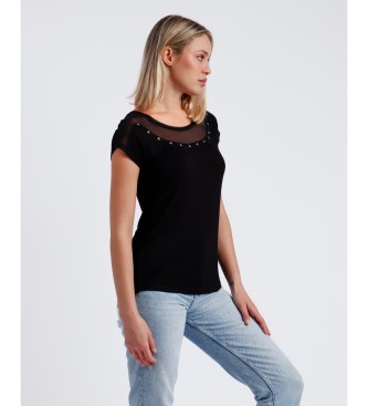 Admas Short Sleeve Shiny T-Shirt black