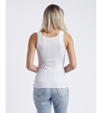 Admas Camiseta Tirante Canal blanco