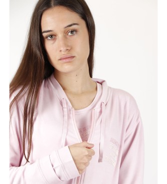 Admas La giacca del pigiama del silenzio rosa