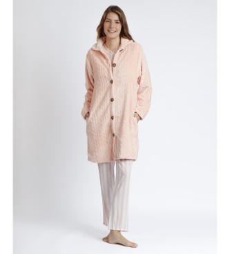 Admas Thank You pink dressing gown