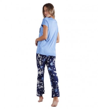 Admas Letnia piżama w kolorze niebieskim