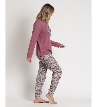 Admas Flowers In The Attic langrmet pyjamas pink