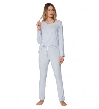 Admas Pyjama Ligne lgante bleu
