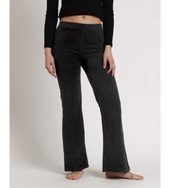 Admas Long Stretch Trousers Corduroy Bell Stretch Trousers black