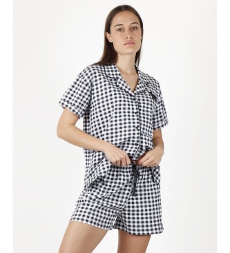 Admas ADMAS Lou Lou Lovely Short Sleeve Open Pyjamas Marinha