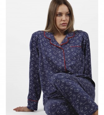 Admas Let's Sleep Pyjama grau