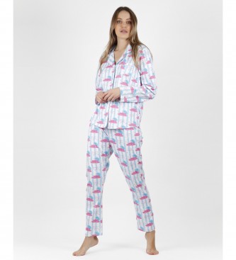Admas Pijama abierto Sweet Dreams azul, rosa