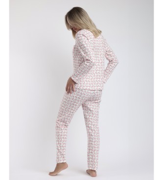 Admas Pijama Abierto Manga Larga You Are So Loved beige