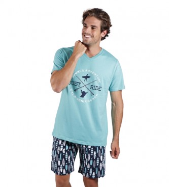 Admas Pyjama Ride Turquoise