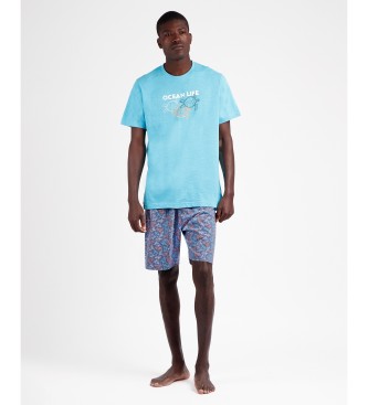 Admas Pyjama  manches courtes Ocean Life bleu