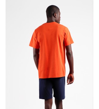 Admas Pyjama  manches courtes Old School Rider orange rouge