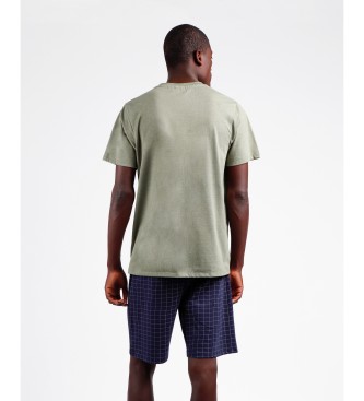 Admas Pyjama Short Sleeve Road khaki