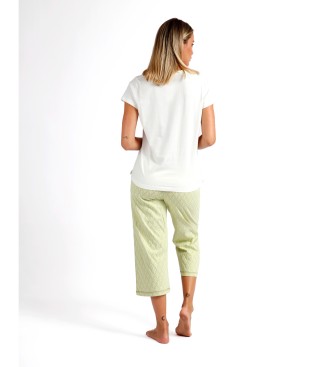 Admas Vacay Mood Short Sleeve Pyjamas green