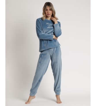 Admas Langrmeliger Pyjama Corel Star blau