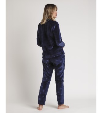 Admas Corel You Are So Loved Langarm-Pyjama navy