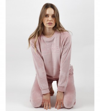 Admas Pijama Doble Velvet Soft rosa