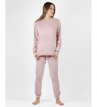 Admas Pyjamas Double Velvet Soft pink 